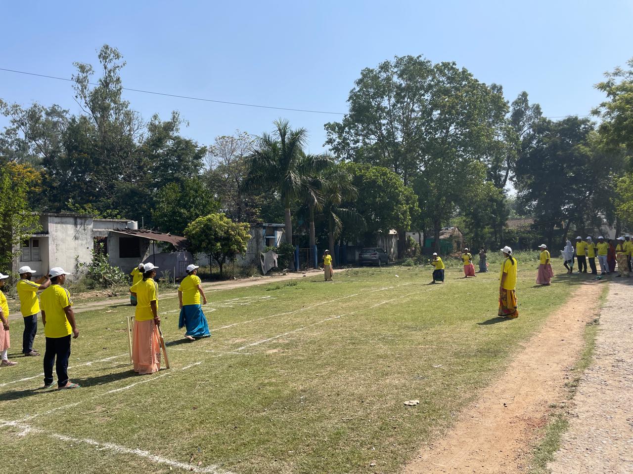 Sweep shot cricket match was organized under the Sweep program
