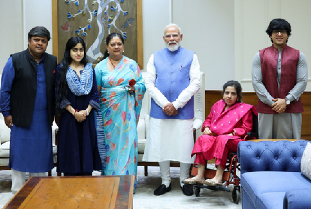 वसुंधरा राजे ने पीएम मोदी से मुलाकात, पोते विनायक की राजनीति में एंट्री पर चर्चा